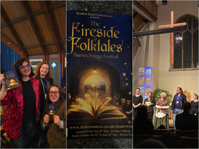 Fireside Folktales Fringe london mums magazine collage