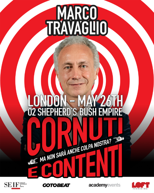 Marco travaglio show cornuti e contenti poster