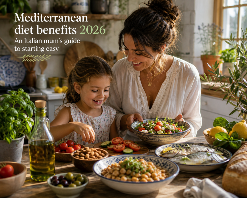 Mediterranean diet benefits 2026 – an Italian mum's guide to starting easy