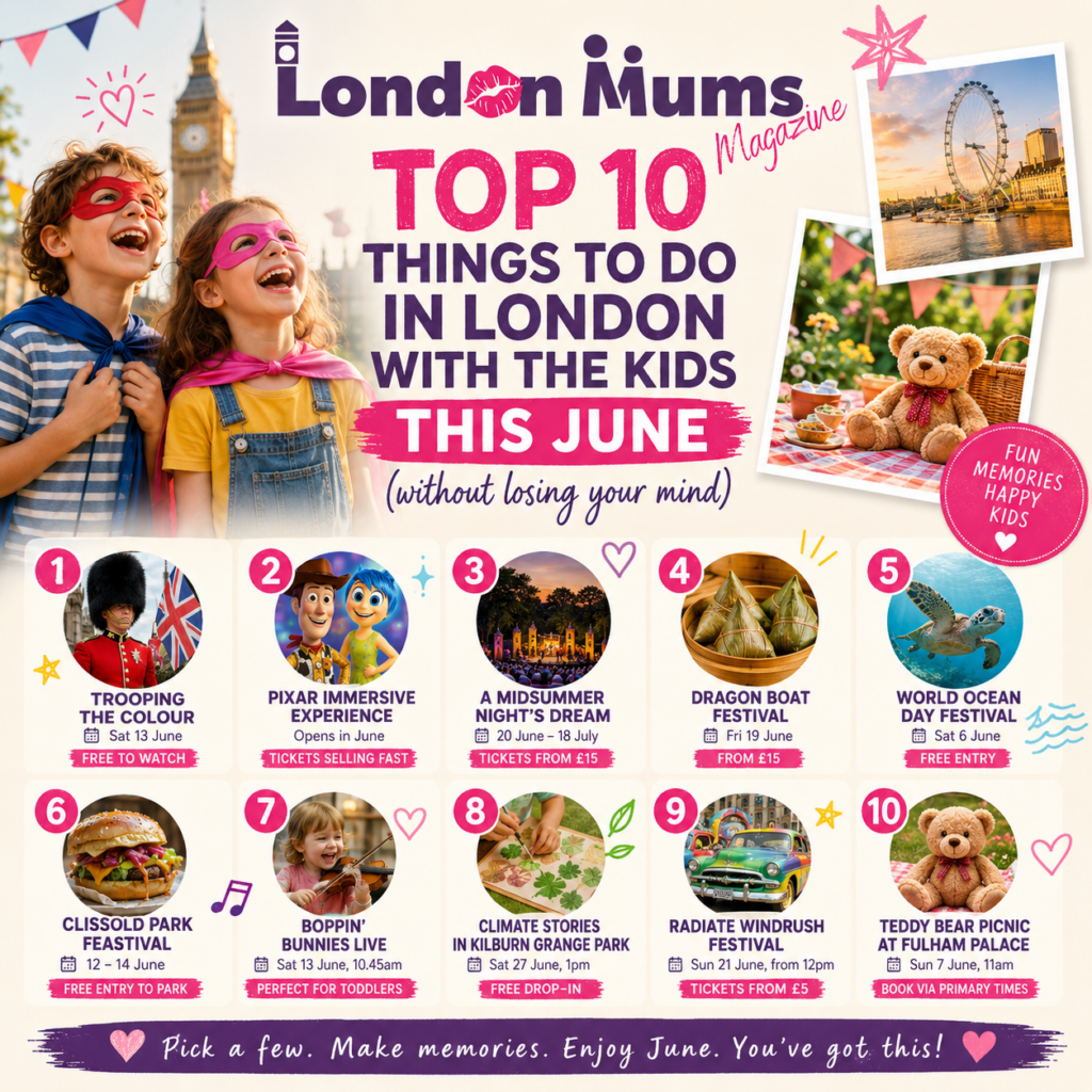 Top 10 things to do in London with the kids this June (without losing your mind)