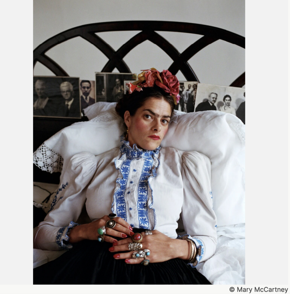 Dame Tracey Emin done up as Frida Kahlo