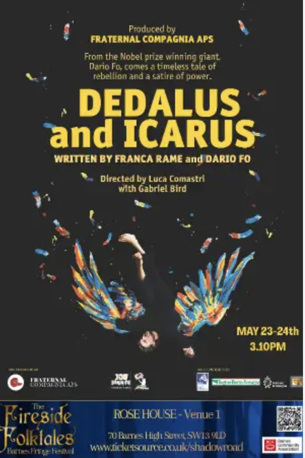 Dedalus and Icarus at Barnes Fireside Folktales