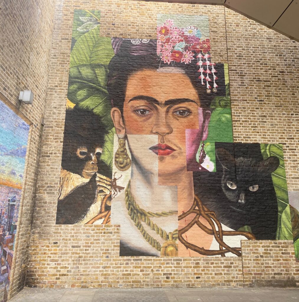 Frida Kahlo mural at Blackfriars station photo by Monica Costa London Mums magazine