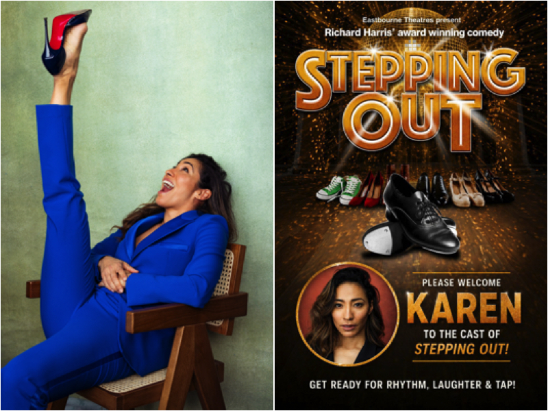 Karen Hauer posing for London Mums magazine