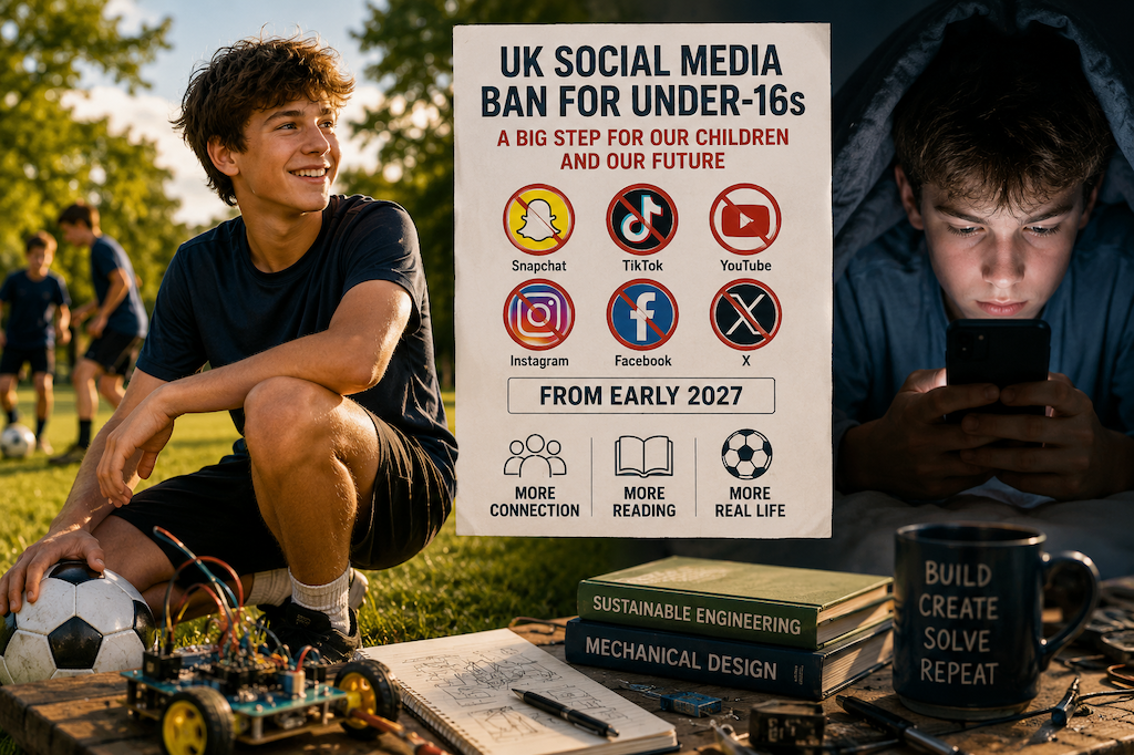 The UK social media ban for under-16s: what it means for your family and why I'm glad my son grew up without it