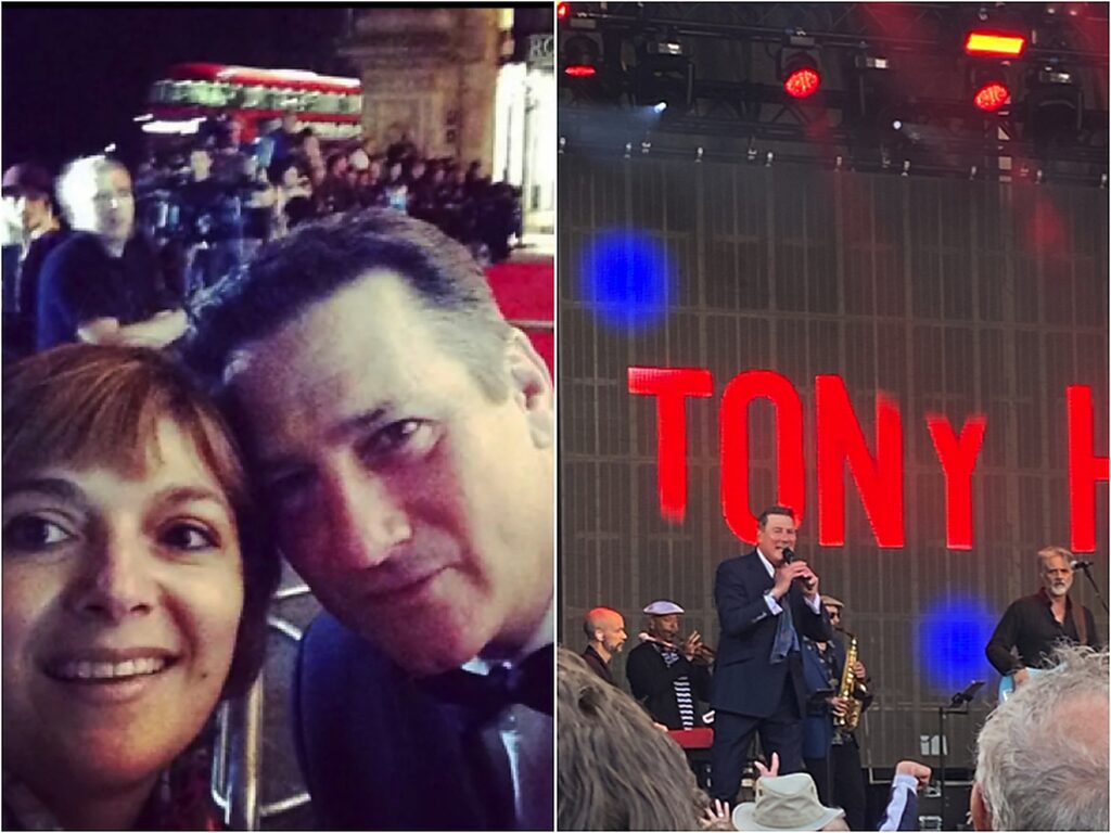 Tony Hadley and Monica Costa