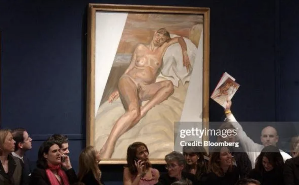 Lucian Freud painting of kate moss getty images