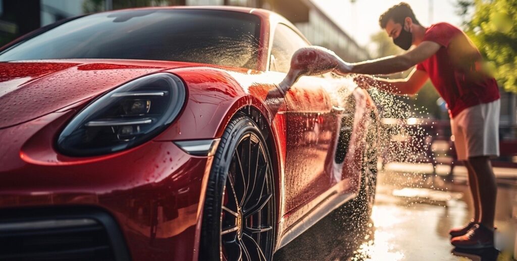 mobile car washing