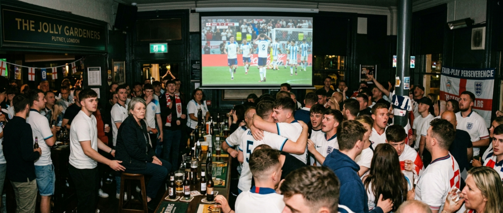 Jolly gardeners putney london pub world cup england 2026