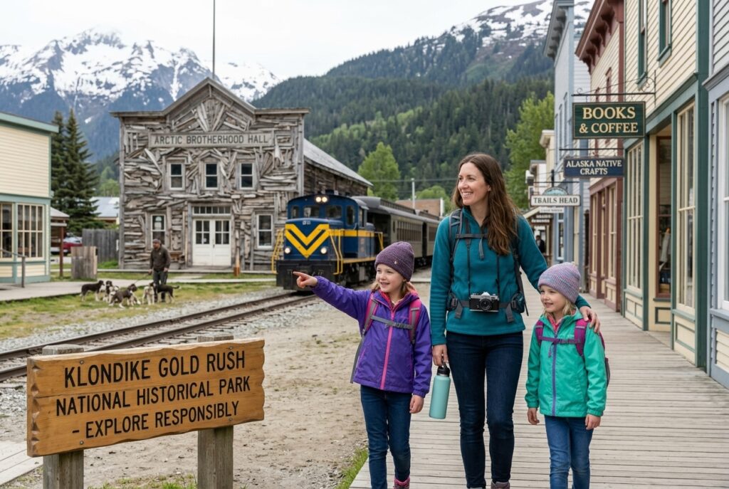 Skagway Alaska port town.
