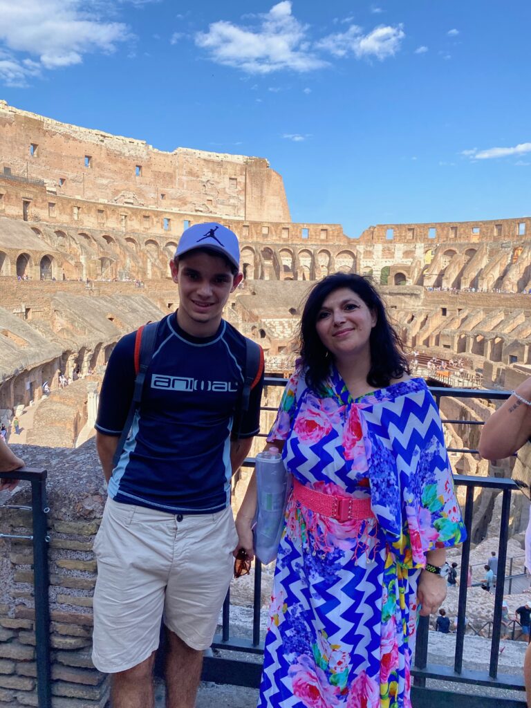 inside the colosseum in rome