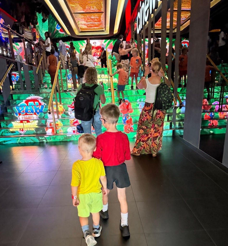 Paw patrol kids at cinema