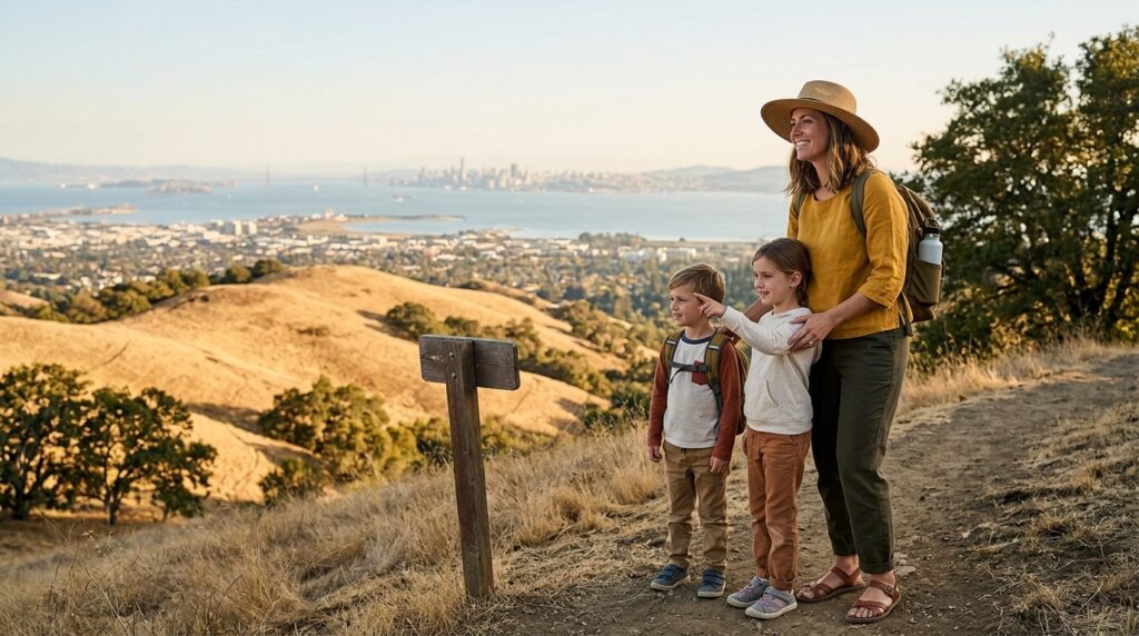 The East Bay stretches from the flatlands of Oakland and Berkeley up into the rolling hills of Orinda, Lafayette, and Walnut Creek, and that geography creates a microclimate puzzle that trips up a lot of visitors. Fog rolling off the Bay can leave Berkeley at 58 degrees while Danville, twenty minutes inland, sits comfortably at 82.