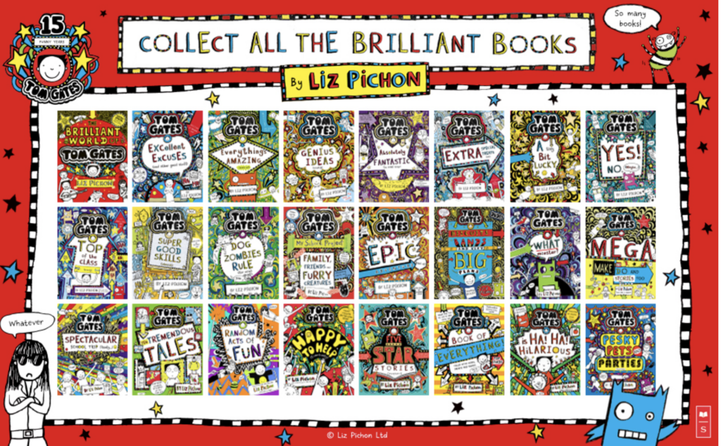 liz pichon tom gates the complete book series 24 books
